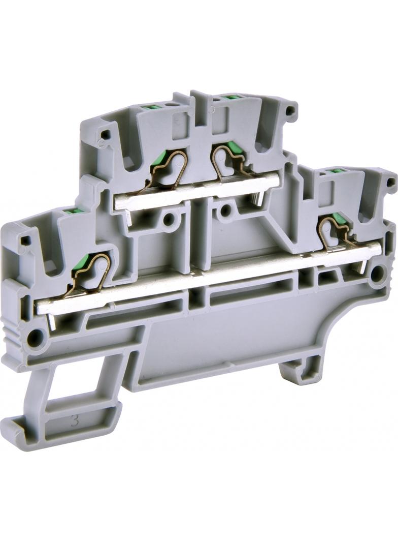 Złączka sprężynowa 2-poziomowa 2,5mm2 PUSH-IN (szara) ESH-EFD.2 003903267 ETI