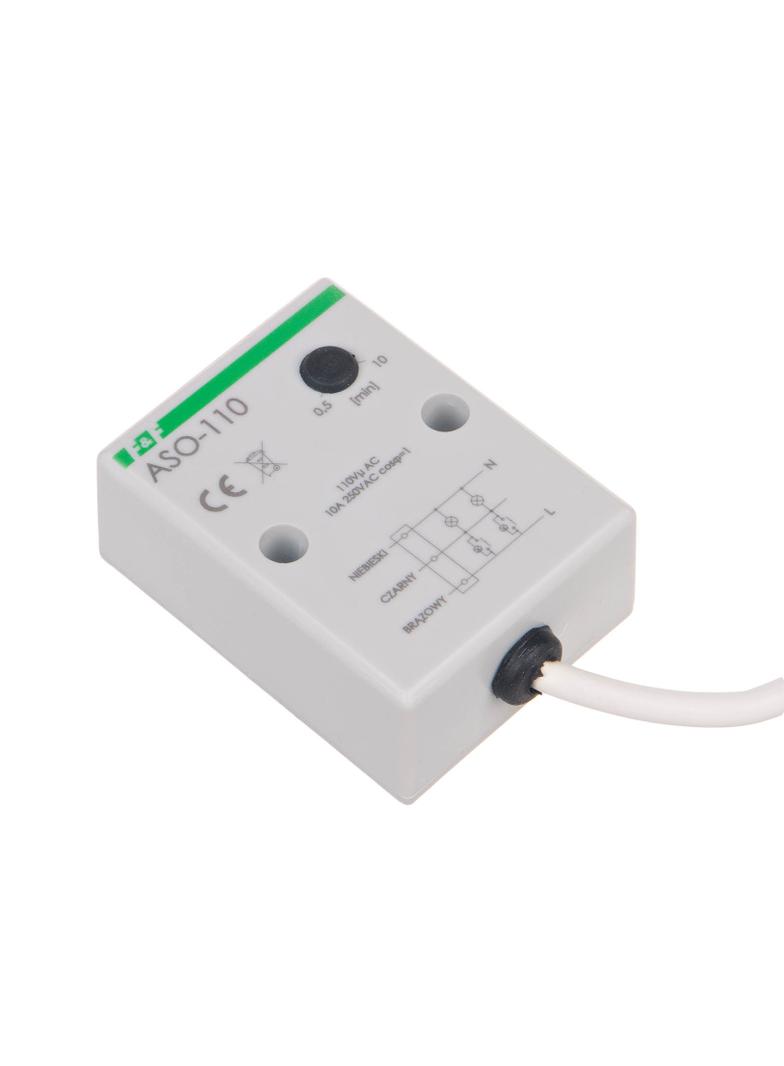 AUTOMAT SCHODOWY UN=110V, I=10A, OBUDOWA HERMETYCZNA, PRZEWÓD PRZYŁĄCZENIOWY 0,5M