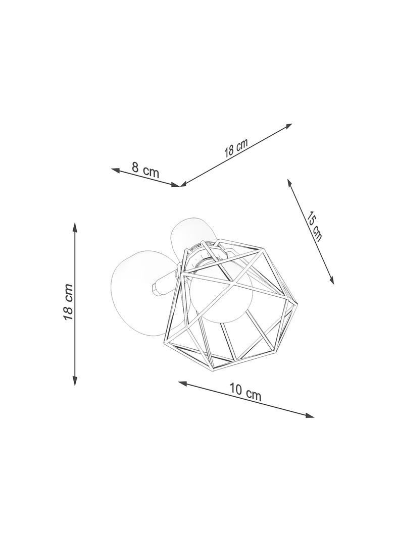 Sollux Kinkiet ARTEMIS 1 czarny SL.1105