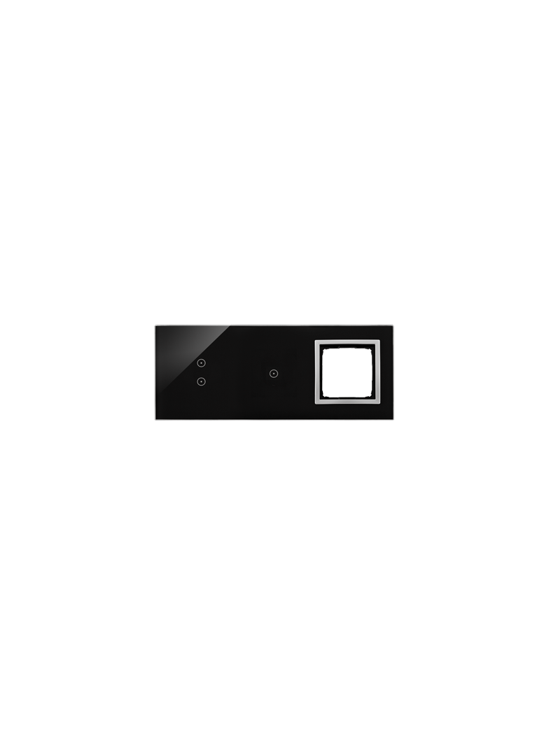 Simon 54 Touch Panel dotykowy S54 Touch 3 moduły 2 pola dotykowe pionowe + 1 pola dotykowe + 1 otwór na osprzęt S54 księżycowa lawa DSTR3310/74 KONTAKT