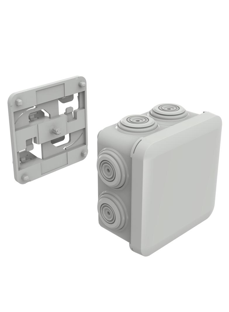 PUSZKA PLEXO + PODSTAWA DO SZYBKIEGO MONTAŻU 80MM, Cablofil