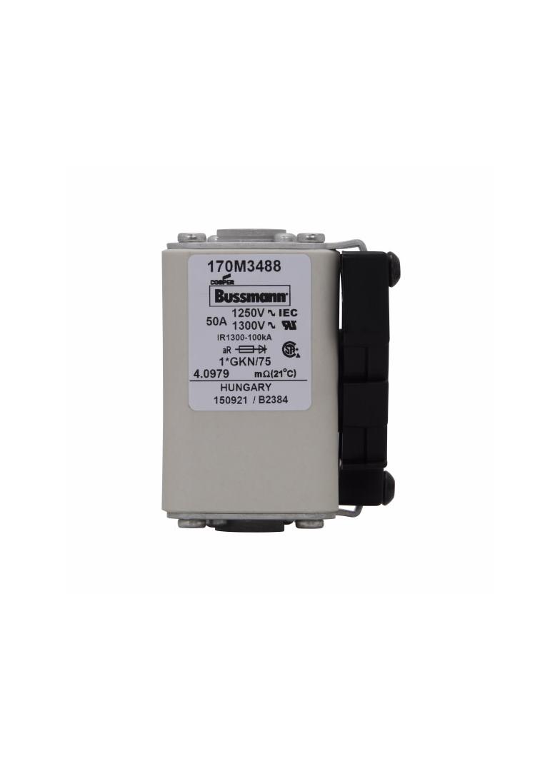 FUSE 50A 1250V 1*GKN/75 AR CU Wkładka szybka 50A AC 1250V rozmiar 1 45x59x81 mm aR, 170M3488 EATON