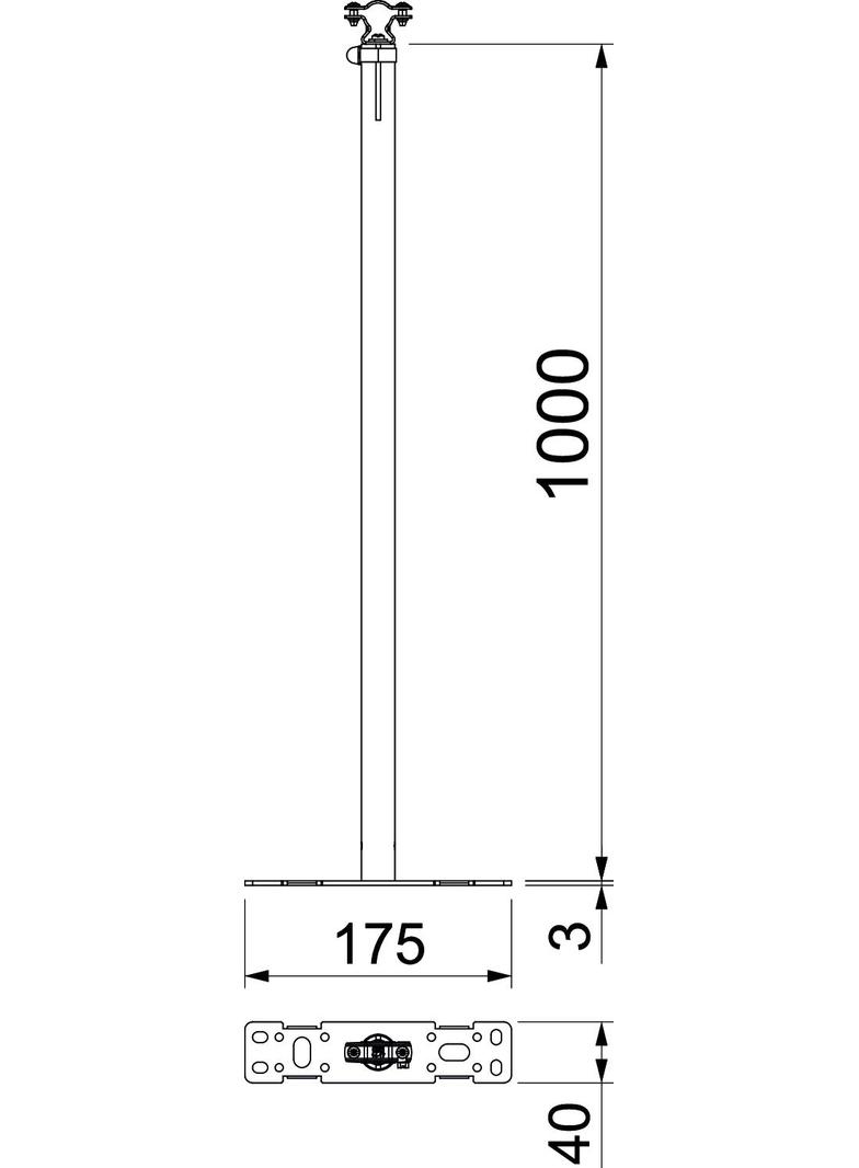 ISAV1000W, UCHWYT DYSTANS.ISO 550-1000