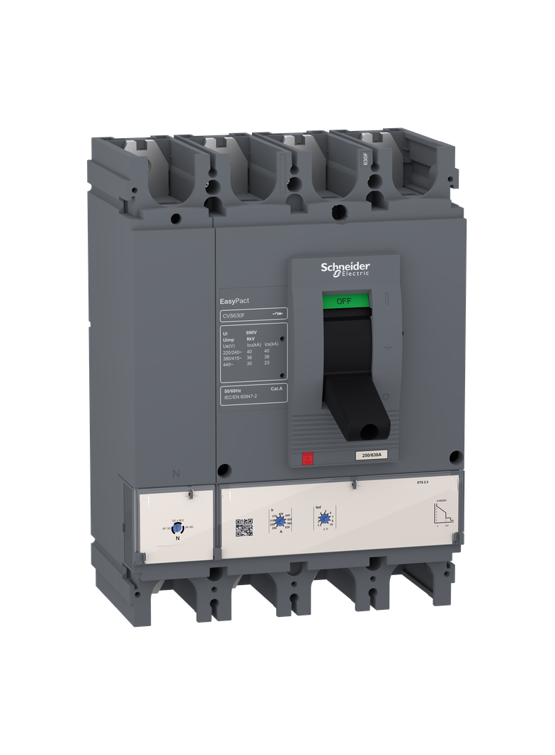 Compact CVS, wyłącznik 36kA , wyzwalacz elektroniczny ETS 2.3 400 4P4D
