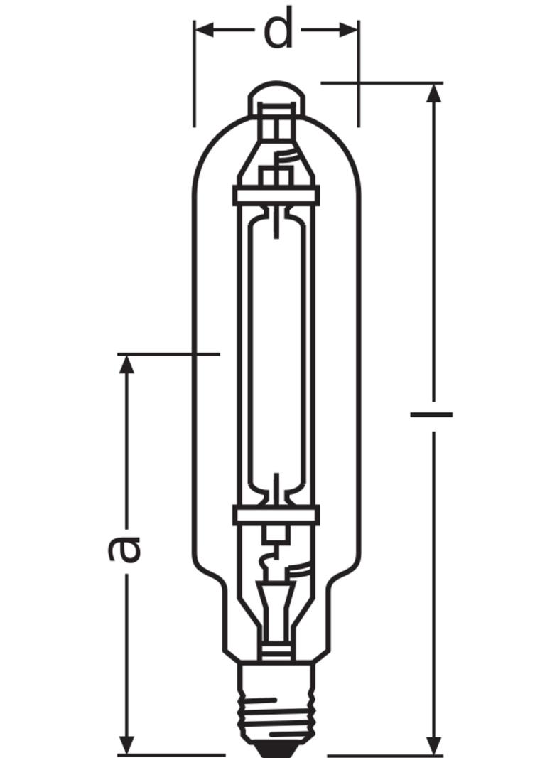 Lampa wyładowcza HQI T 2000W D/I