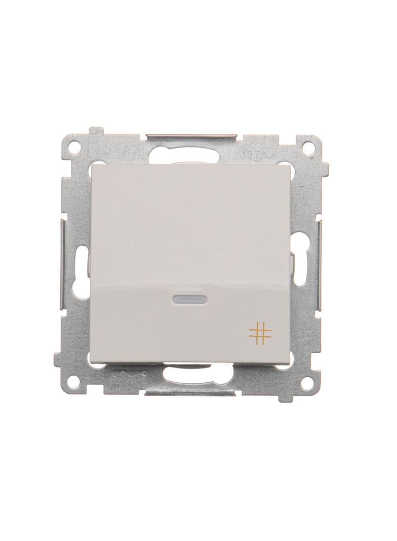 Simon 54 Łącznik krzyżowy z podświetleniem LED 10A 250V szybkozłączka biały DW7L.01/11 KONTAKT