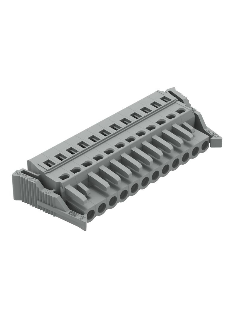 MCS-MIDI Classic gniazdo 12-bieg. szare raster 5 mm /25szt./ WAGO