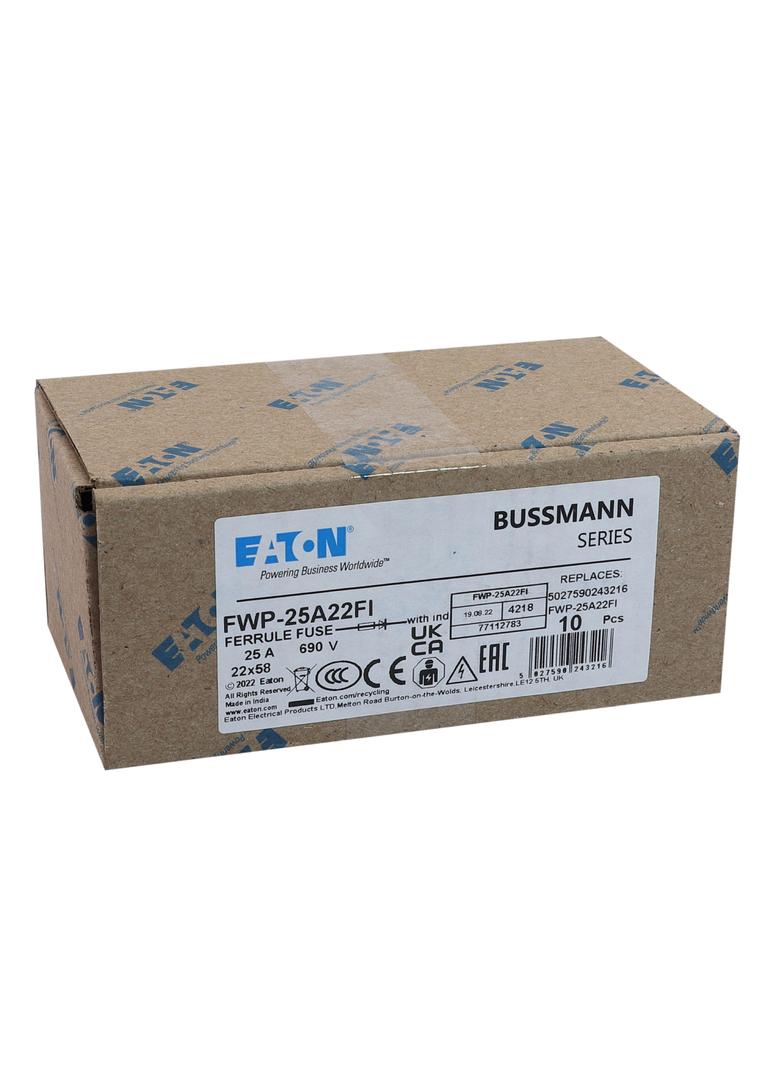 25A 690V 22X58 INDICATED 14 X 58MM 25A 700V 22X58 cylindryczna do półprzewodników wybijak 14 X 58MM