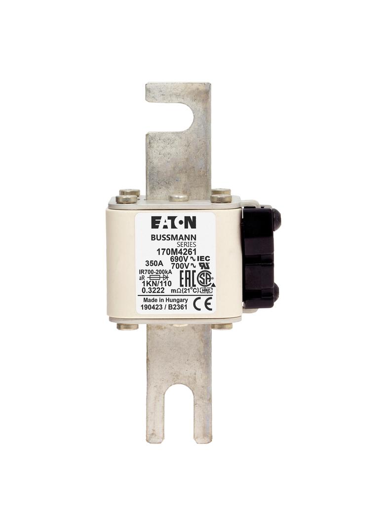 350A 690V 1KN/110 aR INDICATOR FUSE Wkładka szybka 350A AC 690V DIN 1 53x69x138 mm aR DI 170M4261 EA