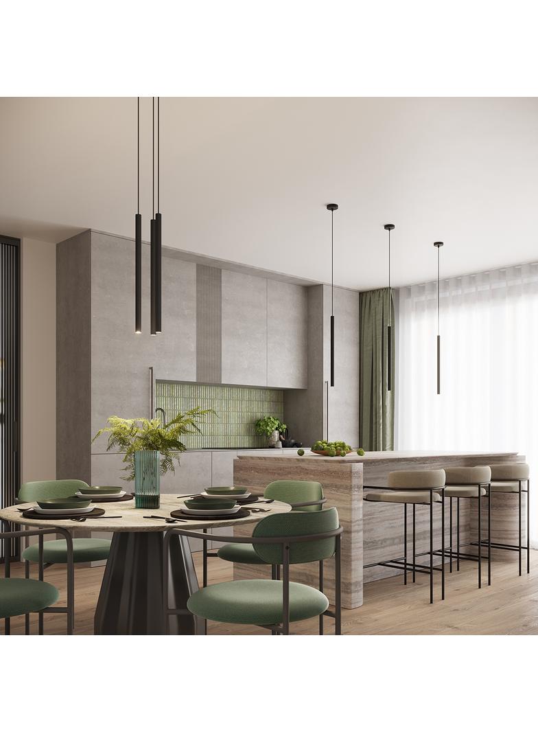 Lampa wisząca ARCHE 1 czarna