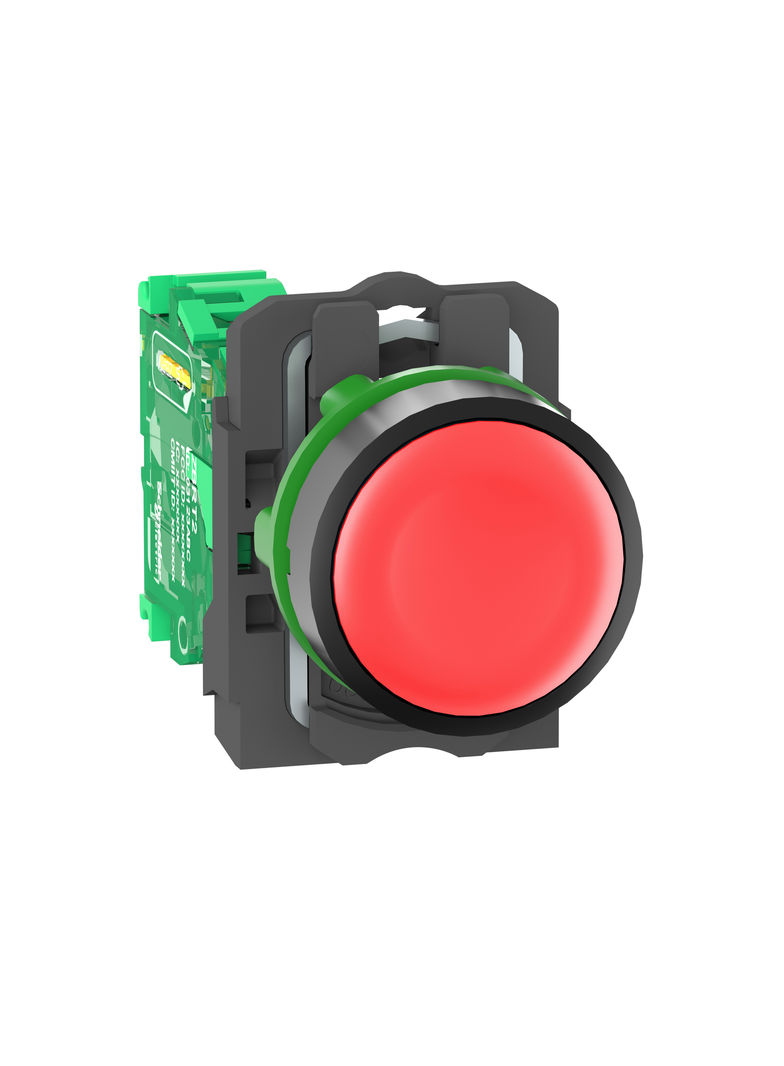 Harmony XB5 Główka bezprzewodowego i bezbateryjnego przycisku z nadajnikiem, Czerwona, Plastikowa