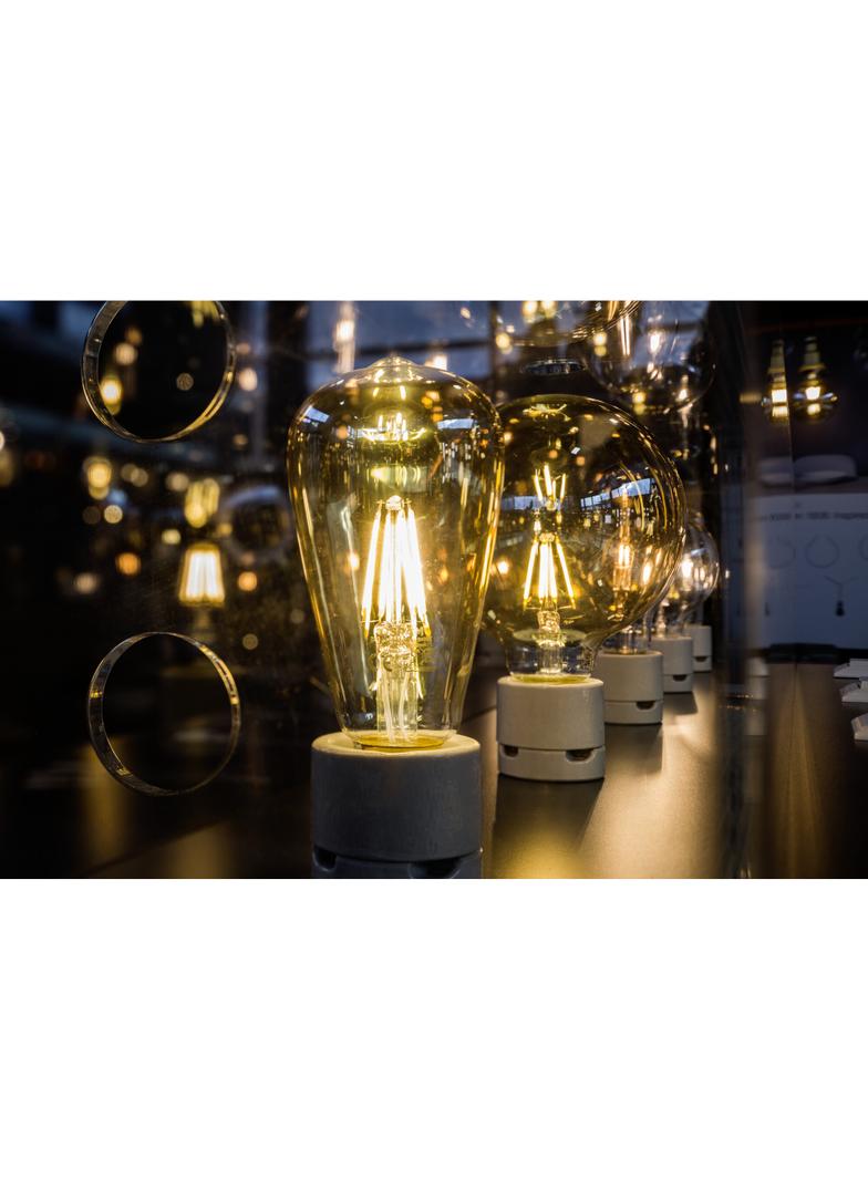 Lampa LED Vintage 1906 dim CL GLOBE125 Filament szkło przezroczyste GOLD 55 dim 7W 825 E27