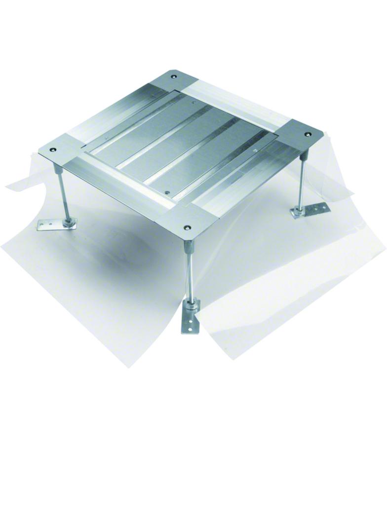 tehalit.UK Uniwersalna puszka podłogowa na nóżkach rozmiar 2 215-265mm stal UDH2215265 HAGER