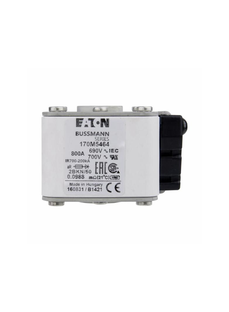 FUSE 800A 690V 2BKN/50 AR UC Wkładka szybka 800A AC 690V rozmiar 2 aR IEC UL 170M5464 EATON
