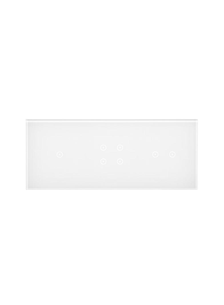Simon 54 Touch Panel dotykowy S54 Touch 3 moduły 1 pole dotykowe + 4 pole dotykowe + 2 pola dotykowe poziome biała perła DSTR3142/70 KONTAKT