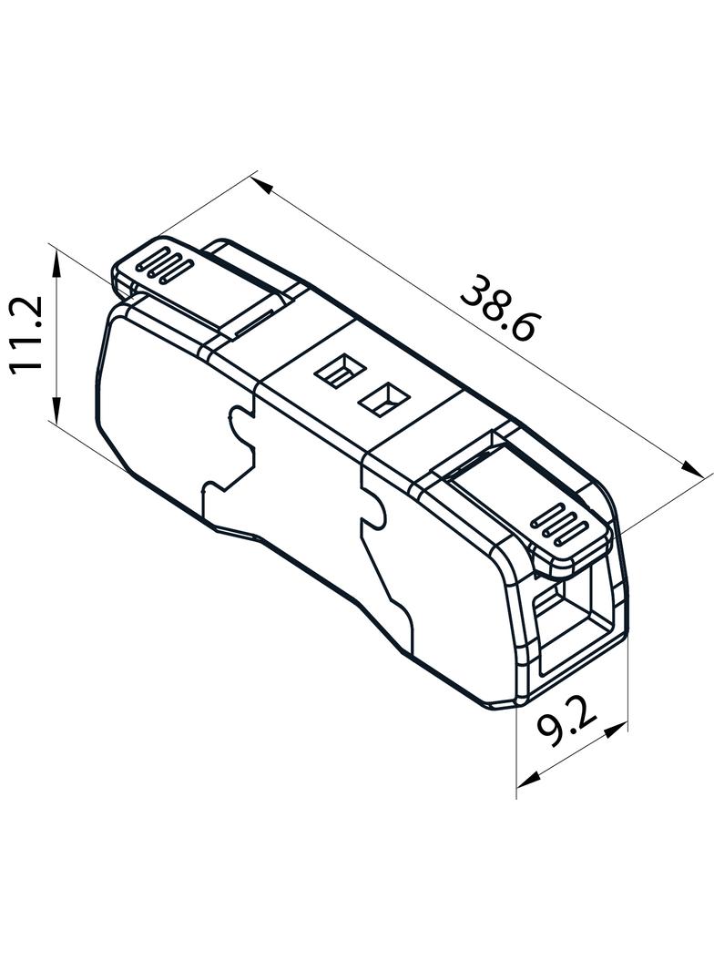 Szybkozłączka CMK-651 transparentny/pomarancZ-9.651 39.651 OPATÓWEK