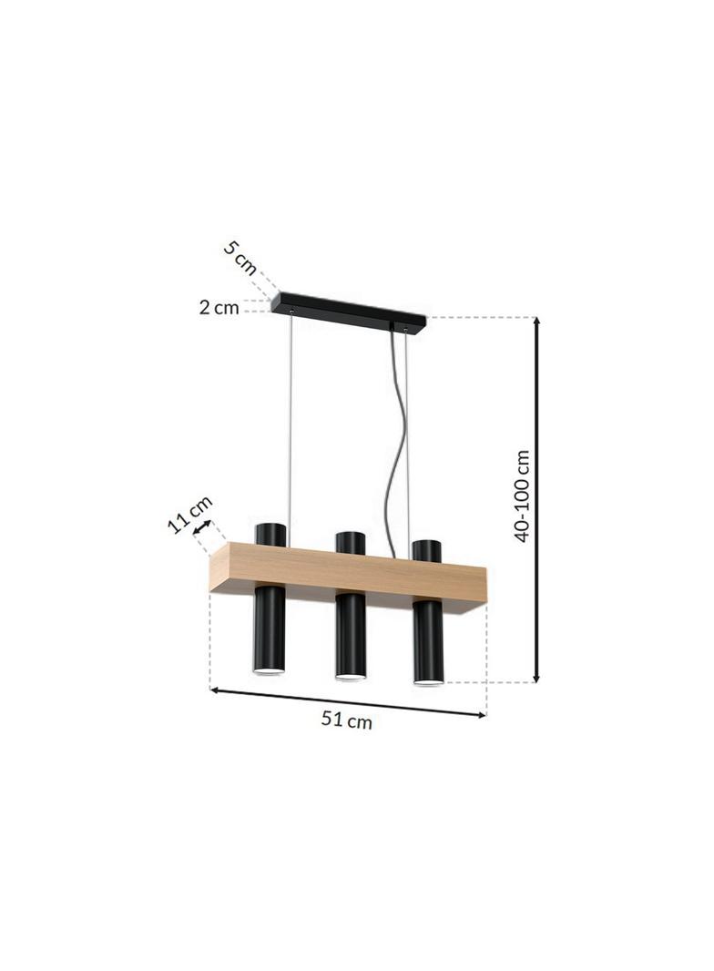 lampa wisząca West Black 3xGU10 MLP5510 Milagro