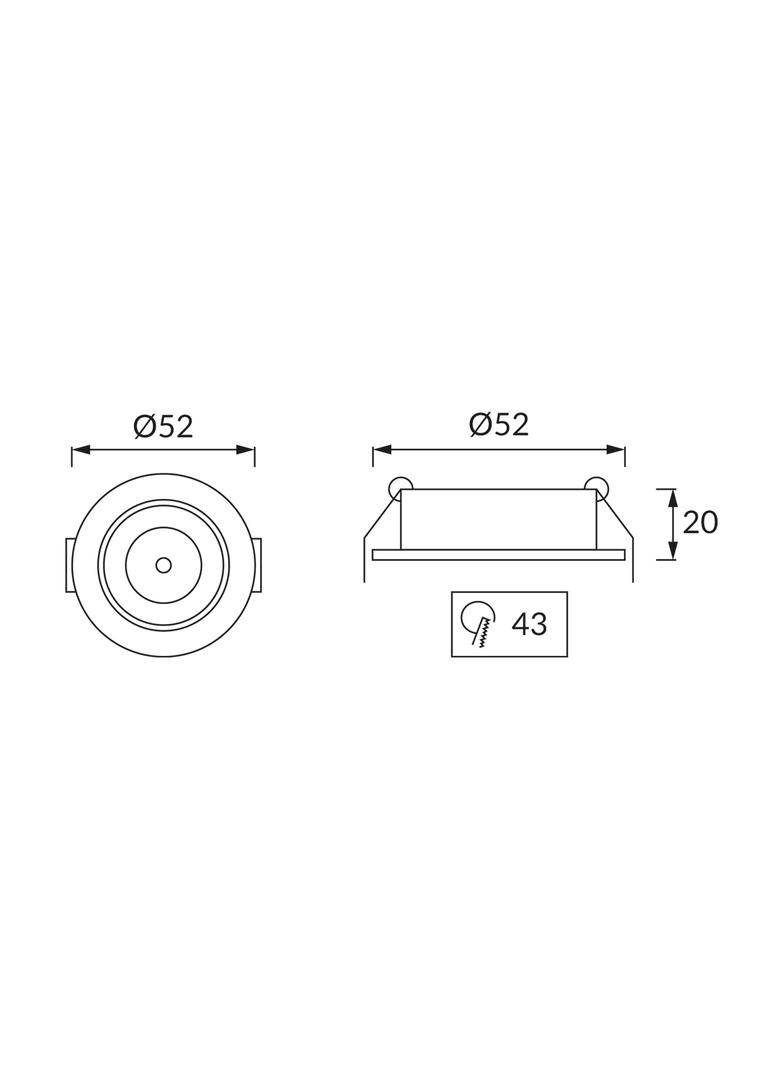 Oprawa dekoracyjna POWER LED MATI LED C 1,5W WHITE 4000K