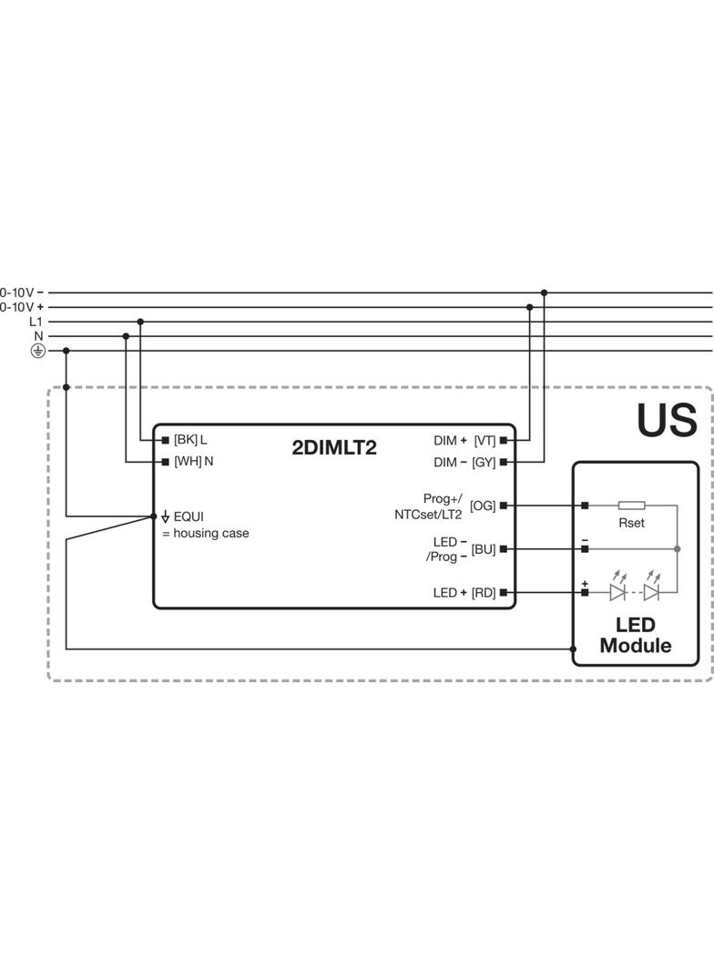 Zasilacz OT 110/120-277/1A4 2DIM LT2 P5