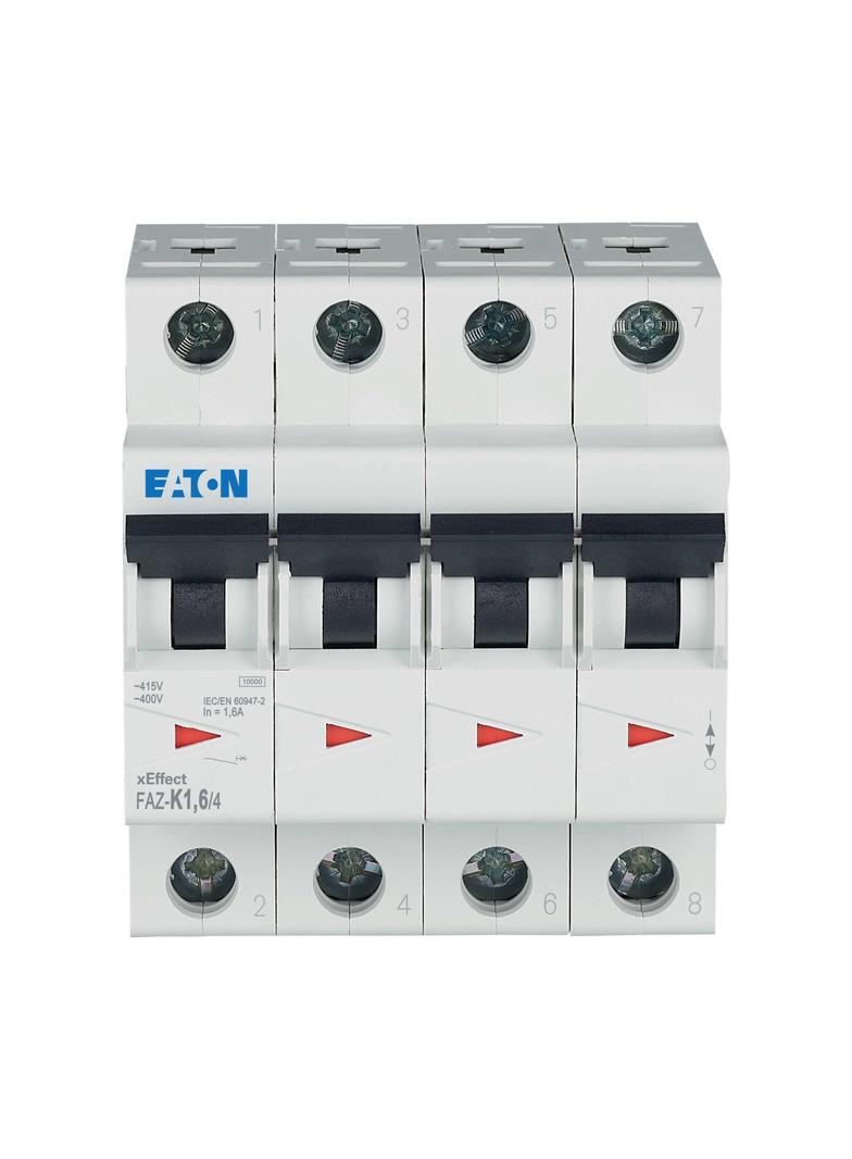 FAZ-K1,6/4 Wyłącznik nadprądowy 10kA K1,6A 4P 279091 EATON