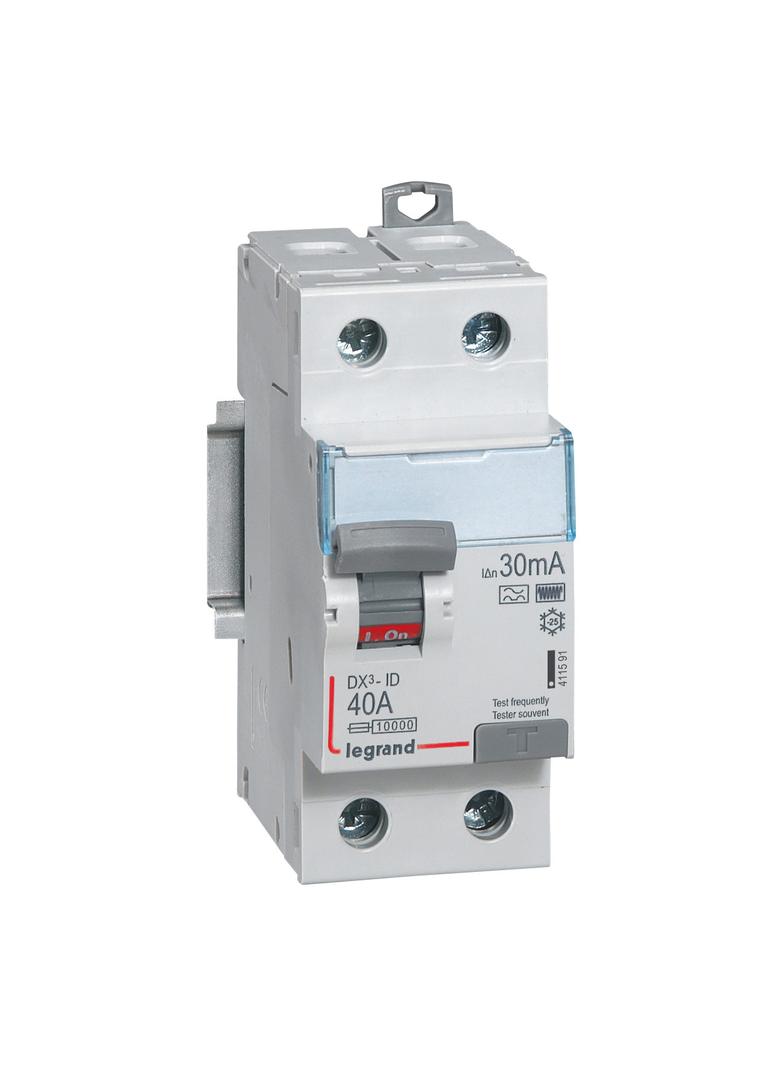 Wyłącznik Różnicowoprądowy P 302 2P 40A 30Ma Typ F (Hpi) DX3 411591 LEGRAND