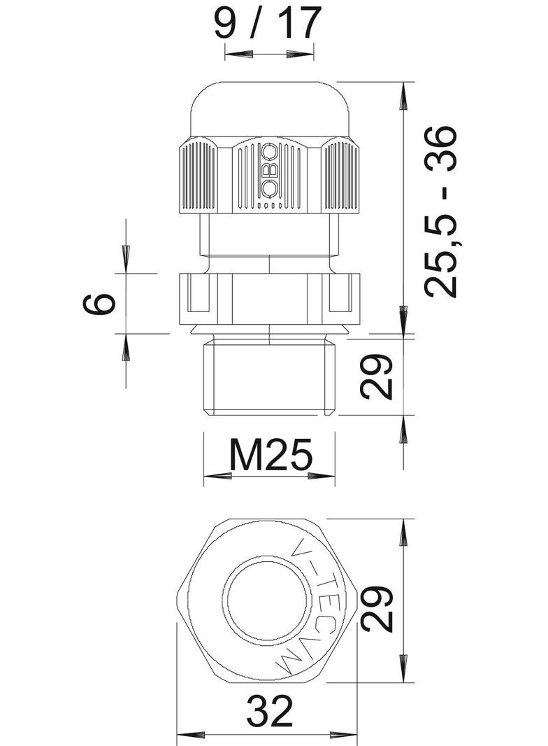DŁAWIKI METR.Z DŁ.GW.M25X1,5 SSZ