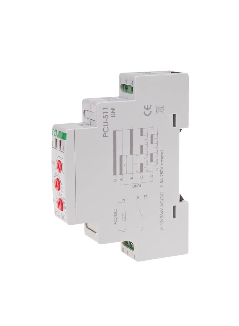 Przekaźnik czasowy styk 1Z/R 12-264V PCU-511UNI F&F