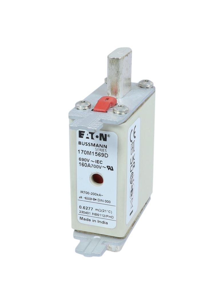 FUSE 160A 690V aR DIN 000 HSDNH Wkładka szybka 160A 690V aR DIN 000 podwójny wskaźnik 170M1569D EATO