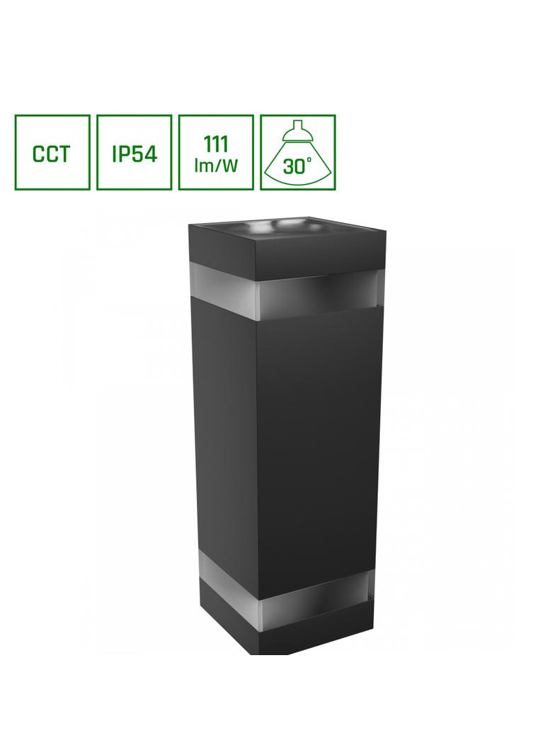 TORRE RING 18W CCT 230V IP54 99x78x240MM CZARNY KWADRATOWA ELEWACYJNA