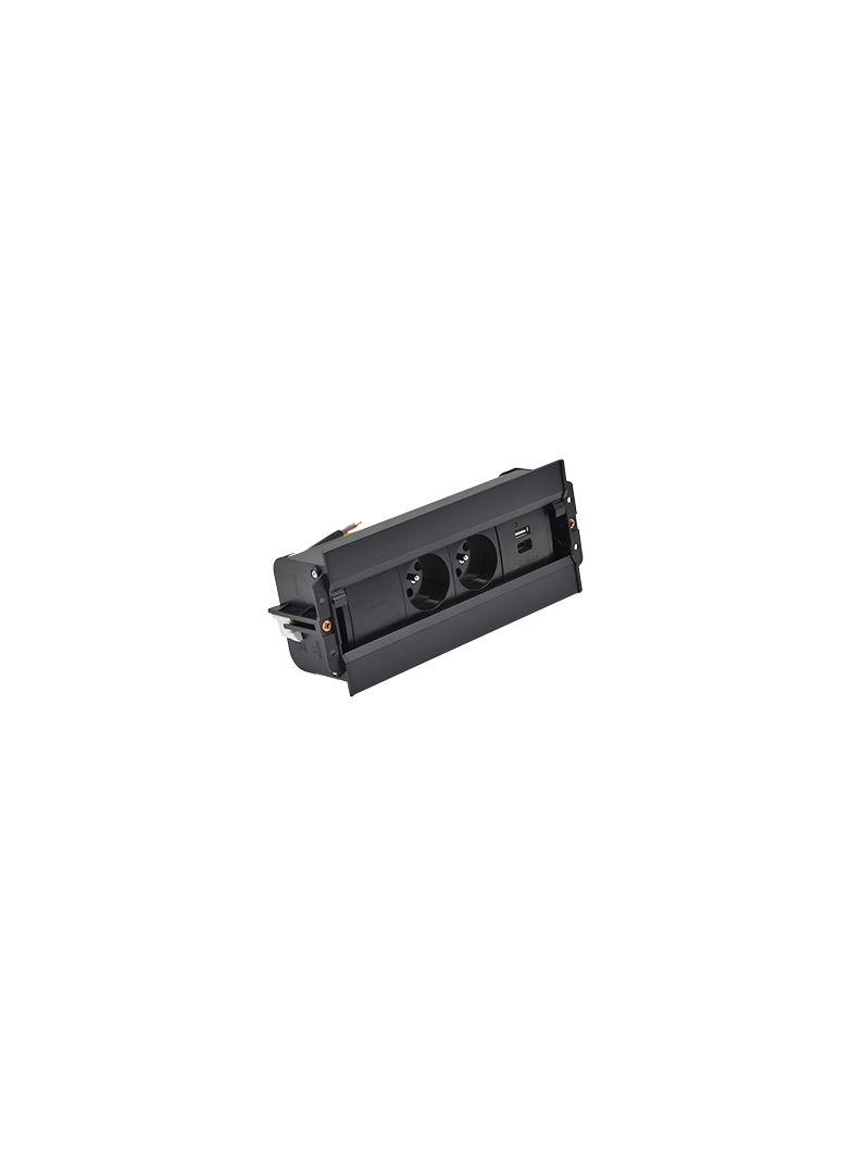 "Simon 480 TS48-630E20B00-44 Spinner 2 gn. typ E + ładowarka USB typ A+C