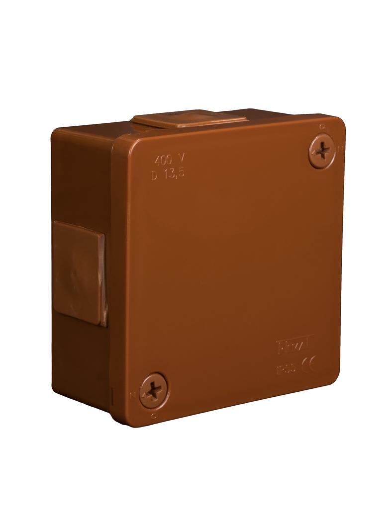 VP-21 Puszka n/t 86x86x40mm IP55 4-wl 2wkr dł.gum. brąZ-021-02 61.120 OPATÓWEK