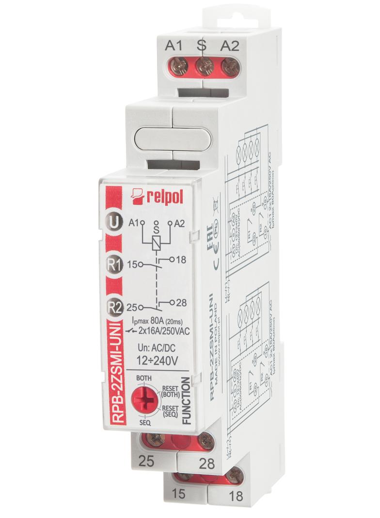 RPB-2ZSMI-UNI Przekaźnik impulsowy - bistabiln