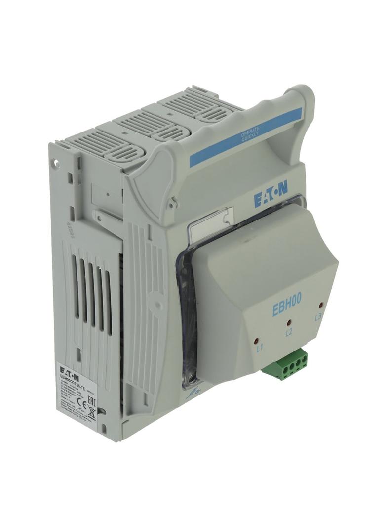 Rozłącznik bezpiecznikowy poziomy 160A AC 690V NH00 AC23B 3P IEC zaciski mostkowe EBH00O3TS5 EATON