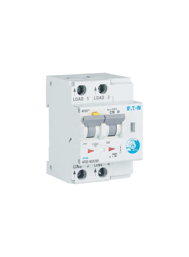 AFDD-16/2/C/001 Przeciwpożarowy detektor iskrzenia 10kA C16A 2P 10mA typ AC 187206 EATON