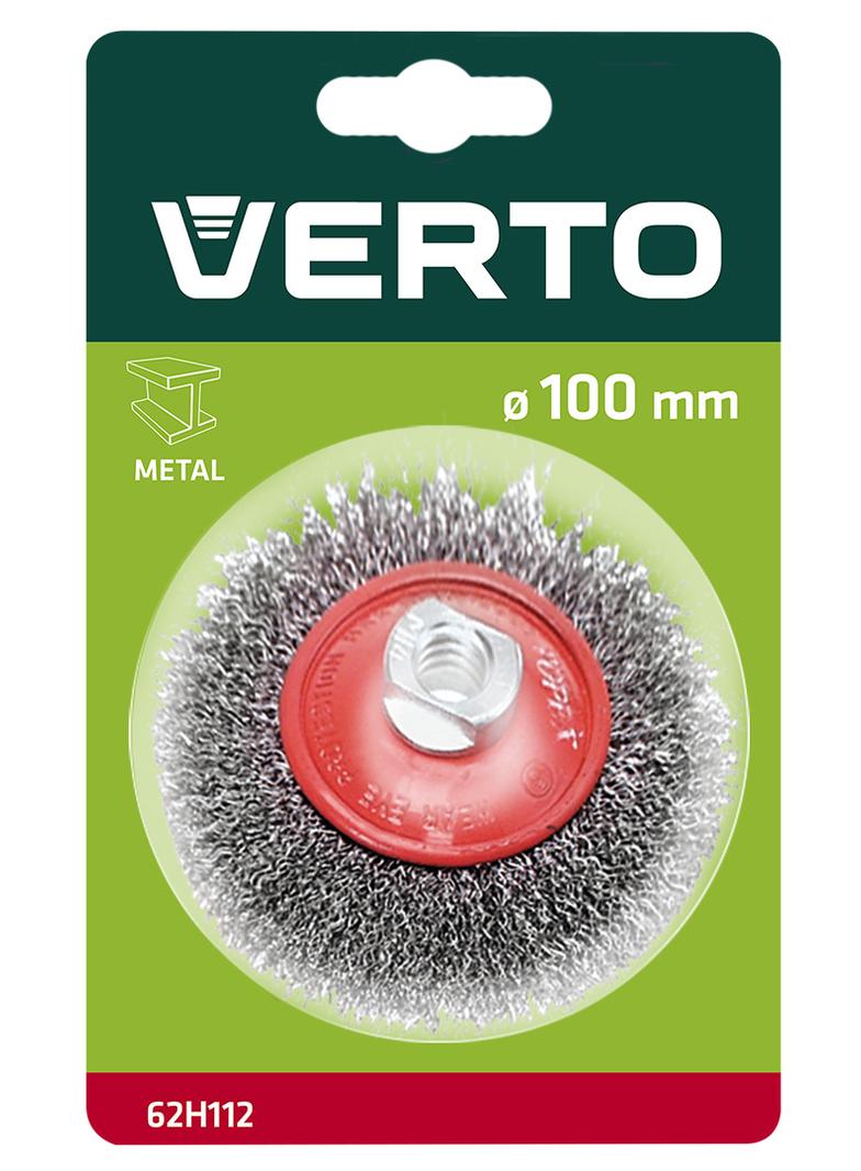 Szczotka druciana tarczowa odgięta 100 mm x M14