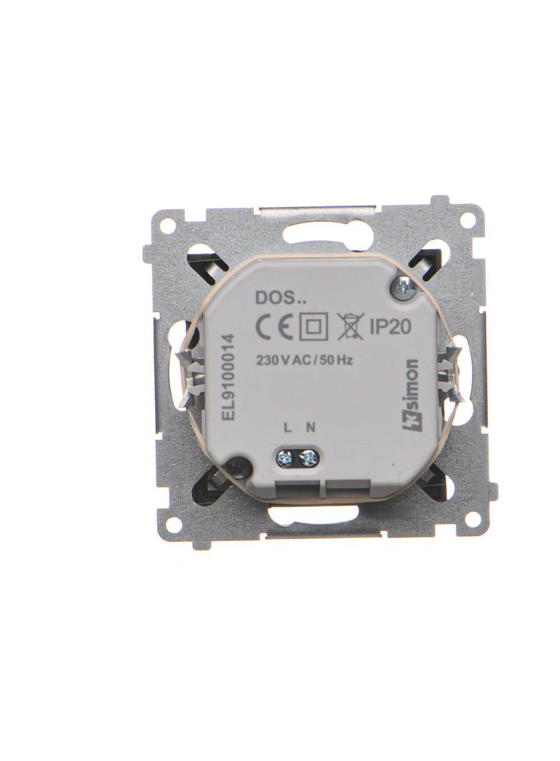 Simon 54 Oprawa oświetleniowa LED 230 V AC 1.1 W białe ciepłe 3100 K czarny DOS.01/49 KONTAKT