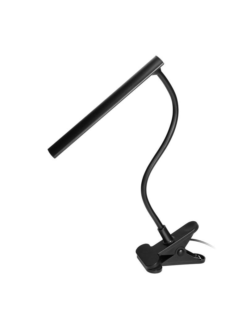 TERI LED lampka biurkowa z klipsem 5W 260lm 4000K czarna