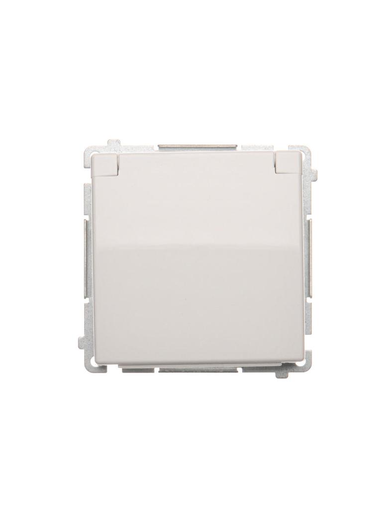 Simon Basic Gniazdo wtyczkowe Schuko do wersji IP44 z przesłonami 16A 250Vzaciski śrubowe biały BMGSZ1BZ.01/11 BMGSz1Bz.01/11 KONTAKT