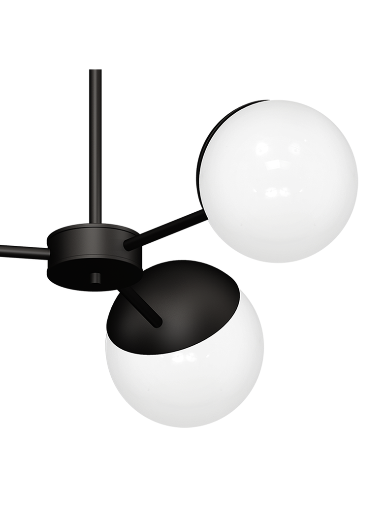 Milagro lampa wisząca/żyrandol Sfera Black 3xE14 MLP8865