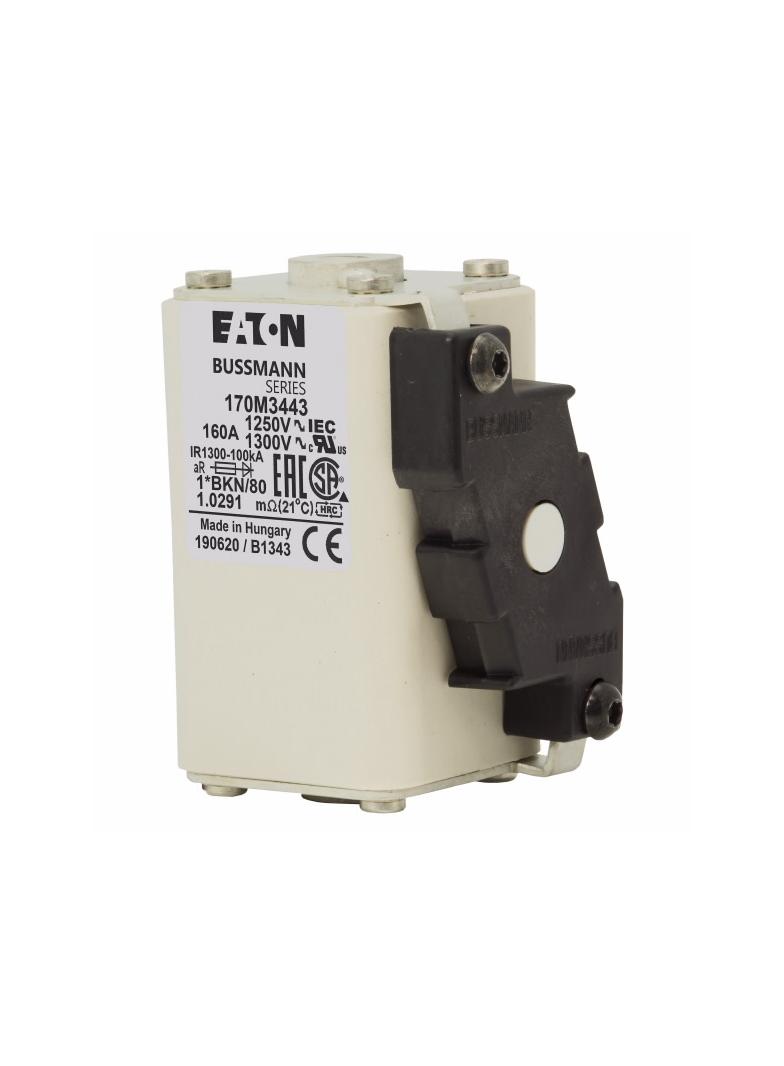 FUSE 160A 1250V 1*BKN/80 AR CU Wkładka szybka 160A AC 1250V rozmiar 1 45x59x81 mm aR 170M3443 EATON