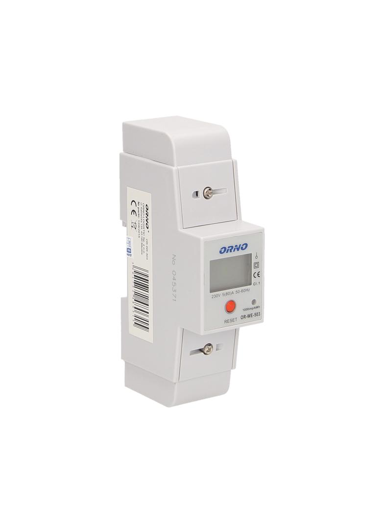 1-fazowy wskaźnik zużycia energii elektrycznej 80A dodatkowy wskaźnik wyjście impulsowe przycisk RES