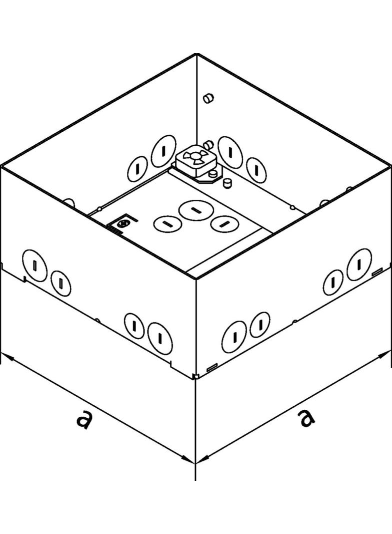 tehalit.UK System szalunkowy element Q12 stal nierdzewna UDBDQ12 HAGER
