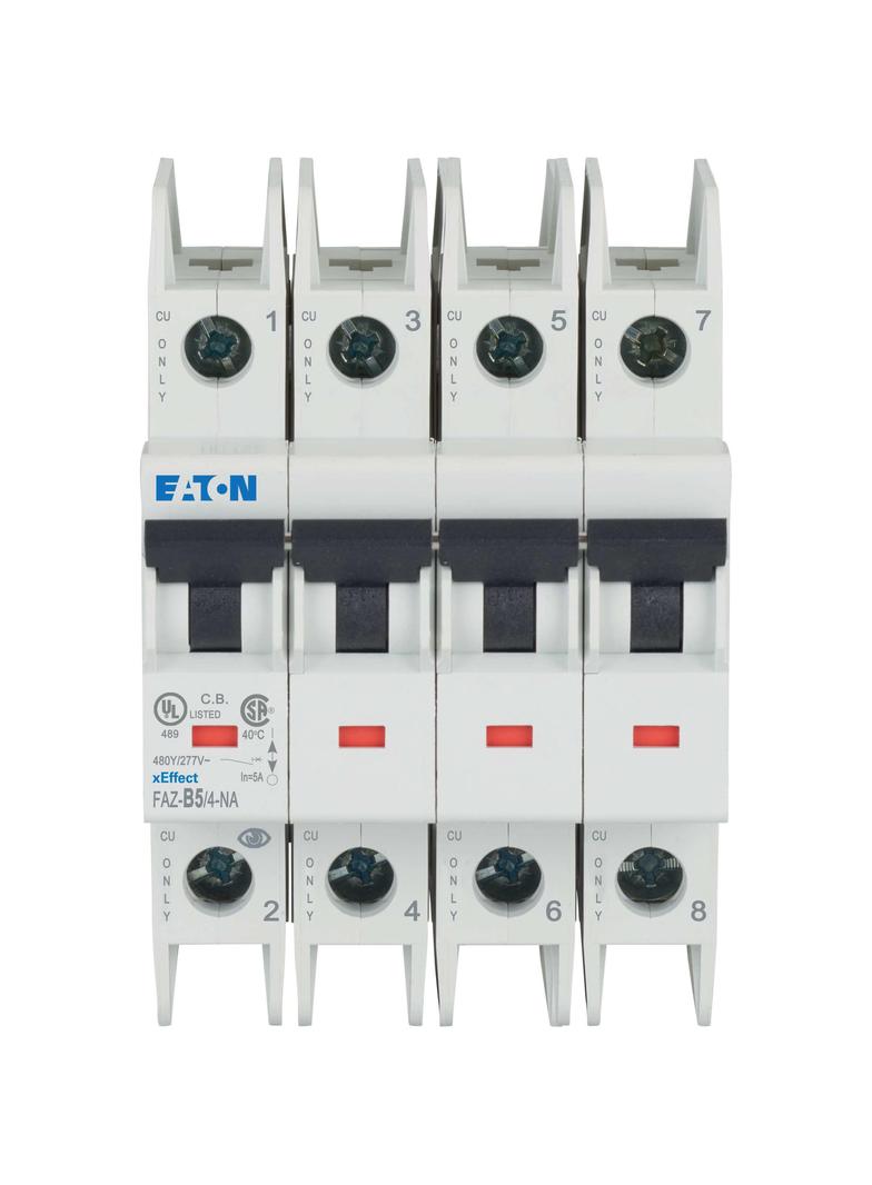 FAZ-B5/4-NA Wyłącznik nadprądowy 10kW B5A 4P 190904 EATON