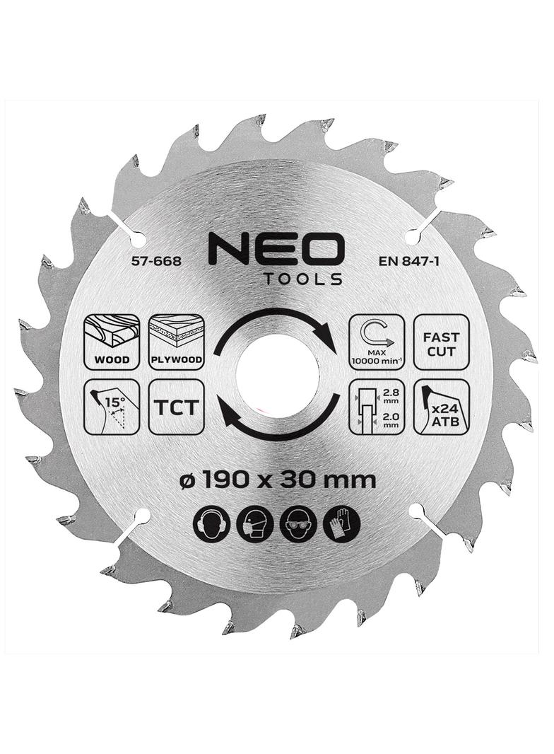 Tarcza do pilarki, widiowa, 190 x 30 mm, 24 zęby