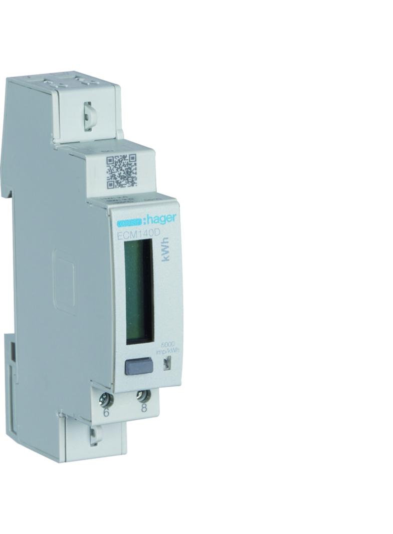 agardio.measure Licznik energii elektrycznej 1-fazowy 40A 1M M-bus MID ECM140D HAGER