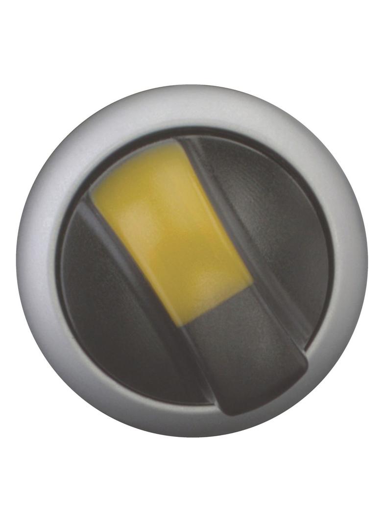 M22-WLKV-Y Przełącznik 2 położeniowy żółty bez samopowrotu i z możliwością podświetlenia 284396 EATO