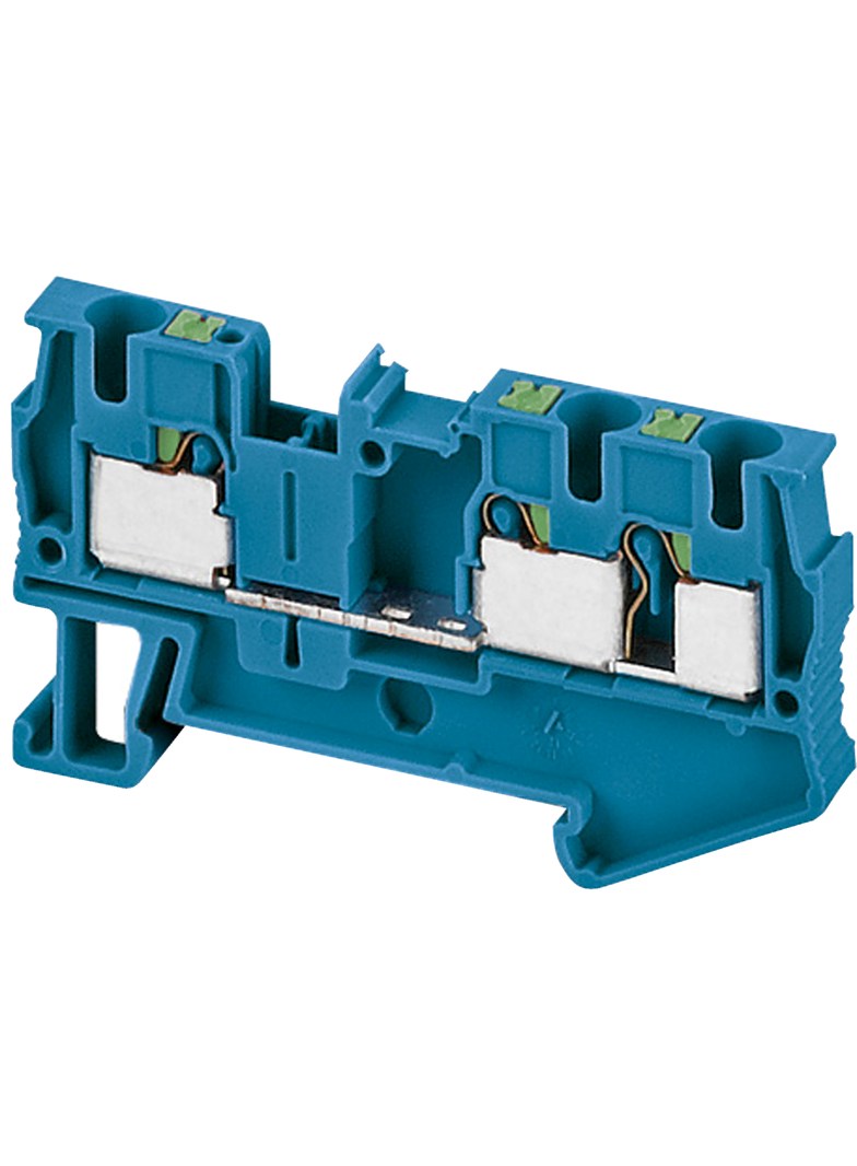 Złączki NSY, zaciski hybrydowy przepustowy 3 punktowy NSYTRP43BL