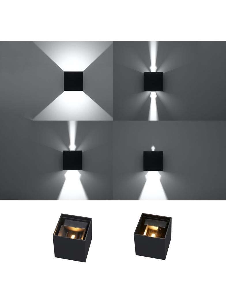 Sollux Kinkiet LUCA czarny LED IP54 SL.0545