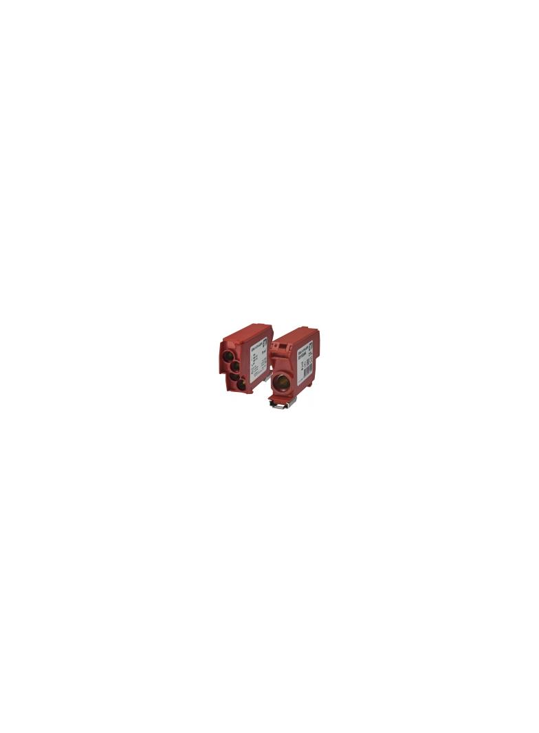 Blok rozdzielczy 192A (1x4-70mm2/4x1,5-25mm2) czerwony EDBJ-1x70-4x25/R 001102444 ETI