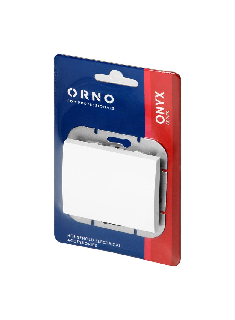 Łącznik podtynkowy jednobiegunowy Onyx, 10A, 250V, WP-1O, biały OR-OE-7500/W ORNO